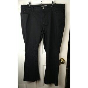 Lee Woman 40" Waist Regular Bootcut Black Denim Jeans Mid Rise Casual Norm Core
